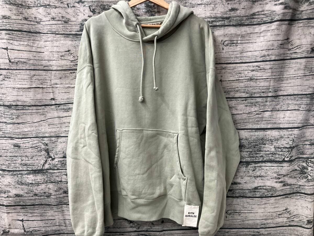 Auralee Kith A24AP10AK Hoodie Green Size 4 Made in Japan