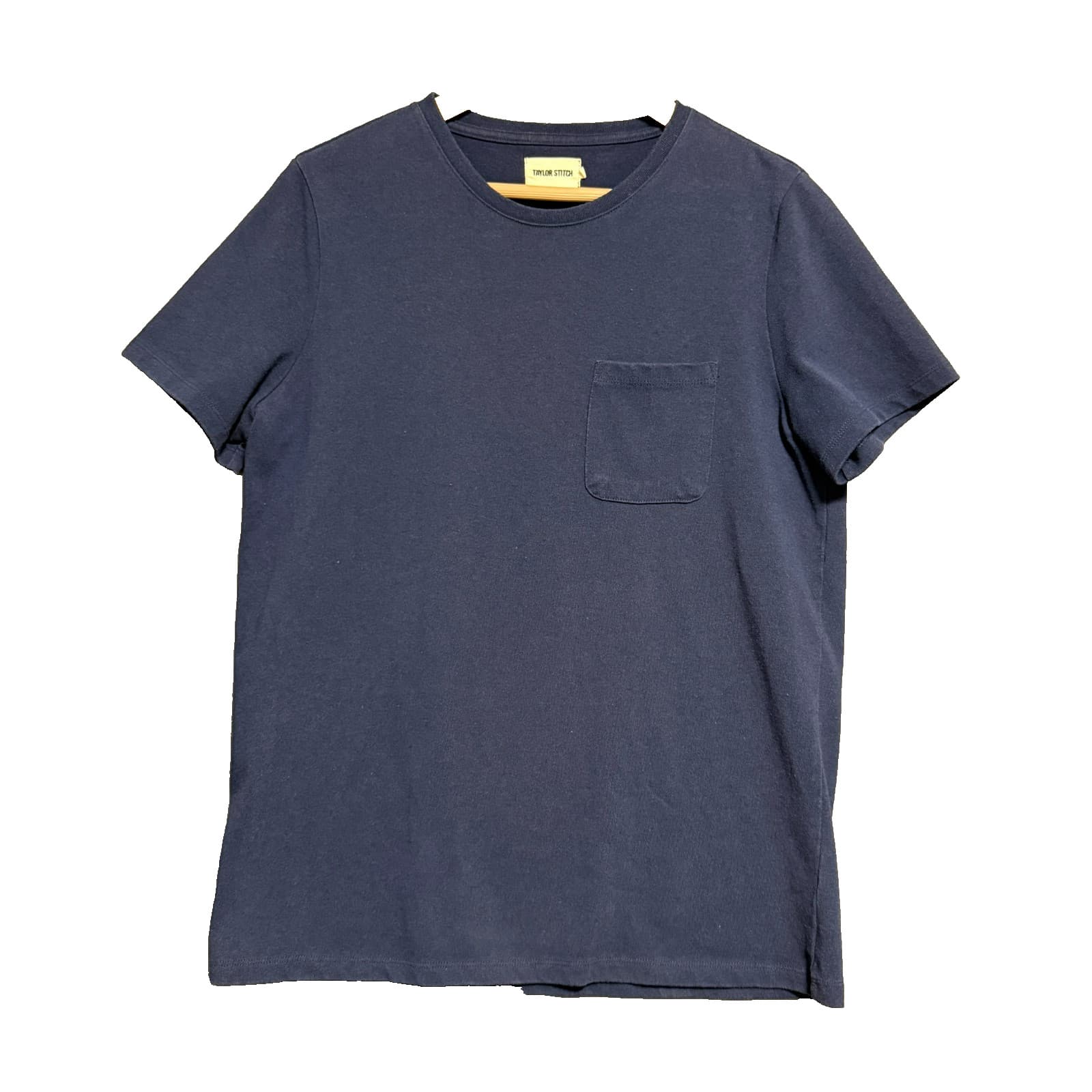 Taylor Stitch Pocket T-Shirt Men 40 Blue Minimalist Utilitarian Capsule Wardrobe