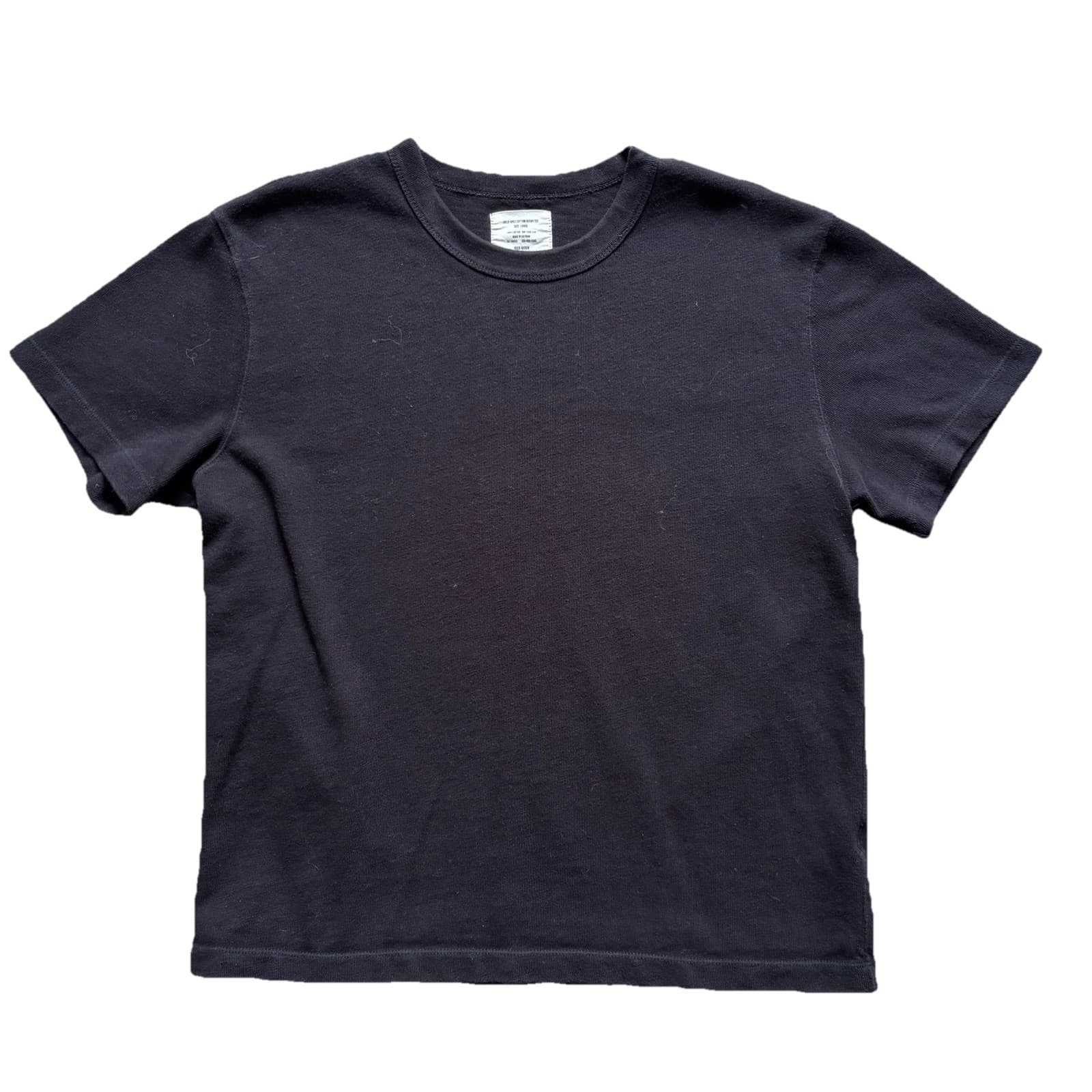Buck Mason Field-Spec Cotton Heavy Tee Black Size Large Heavyweight Men’s
