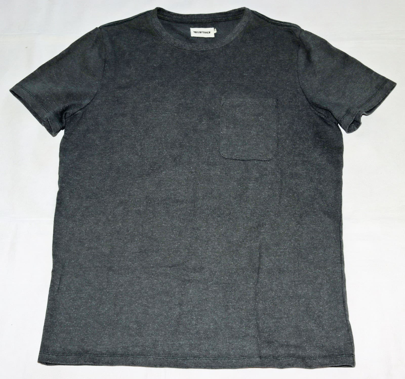 Taylor Stitch Short Sleeve Green T-Shirt Men's Medium 40 Pocket Crewneck