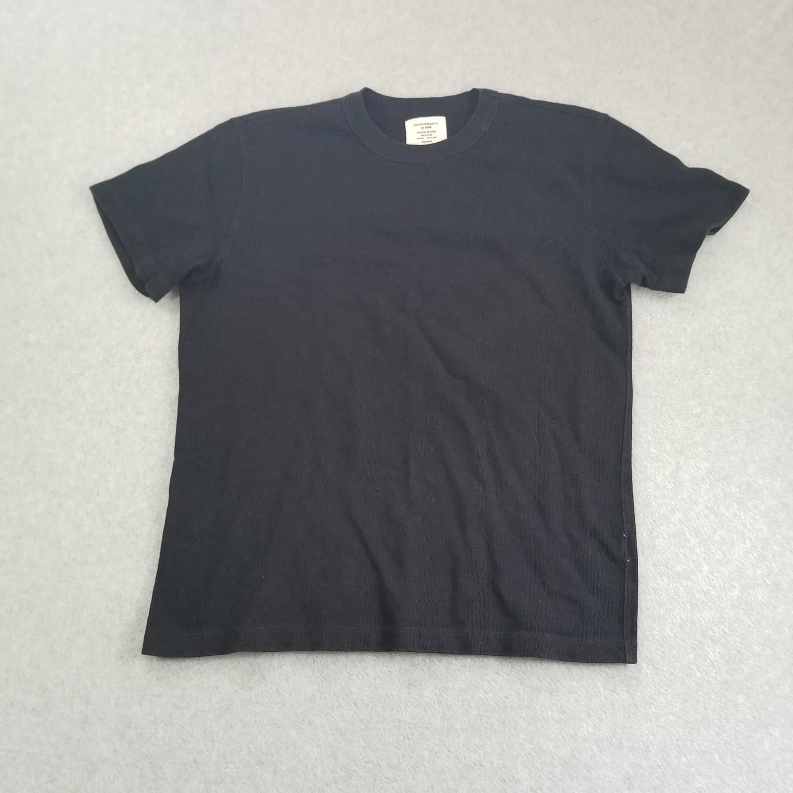 Buck Mason Shirt Mens Medium Black Cotton Heavy Tee Field-Spec Solid Heavyweight