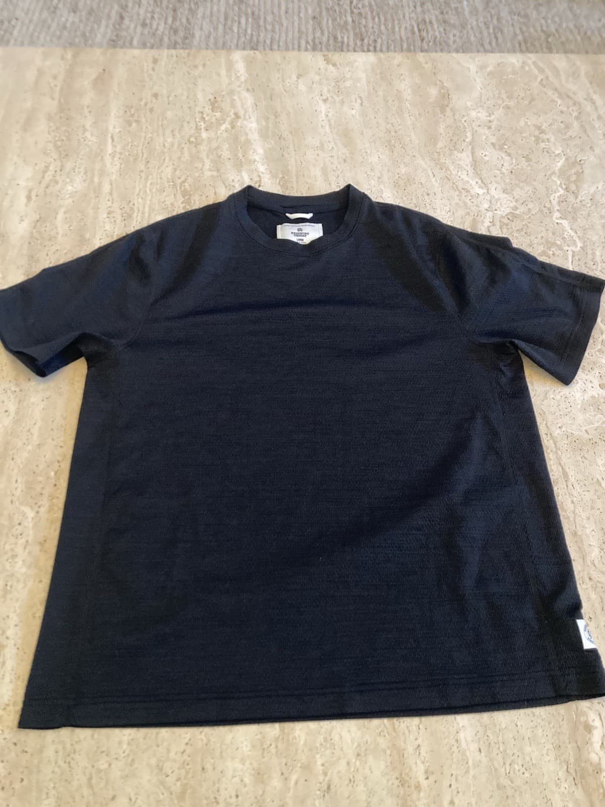 Reigning Champ Solotex Mesh Tiebreak Standard T Shirt Black Size Large