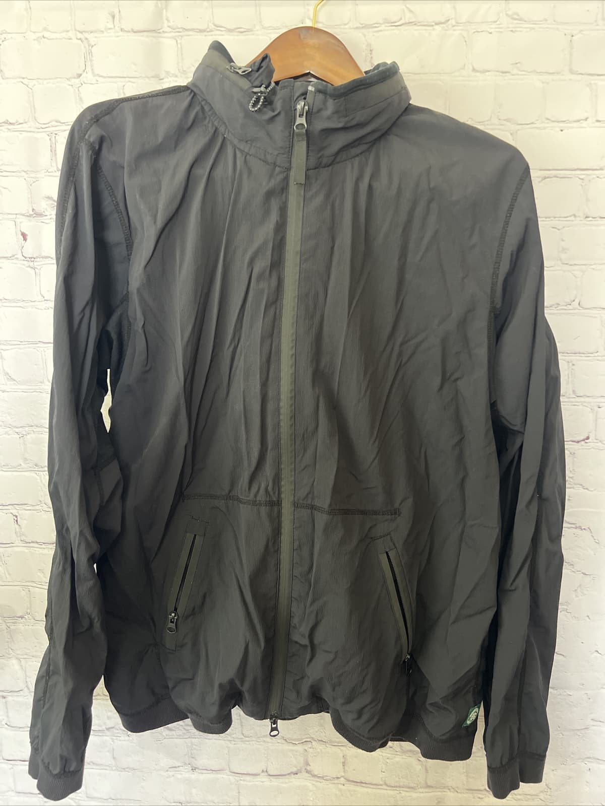 Reigning Champ Stretch Nylon Black Full Zip Jacket  Mens  XL Handcrafted Canada