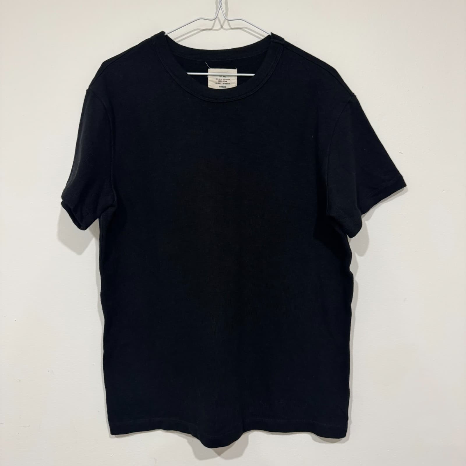 Buck Mason Mens Field-Spec Cotton Heavy Tee T-shirt Size S Black