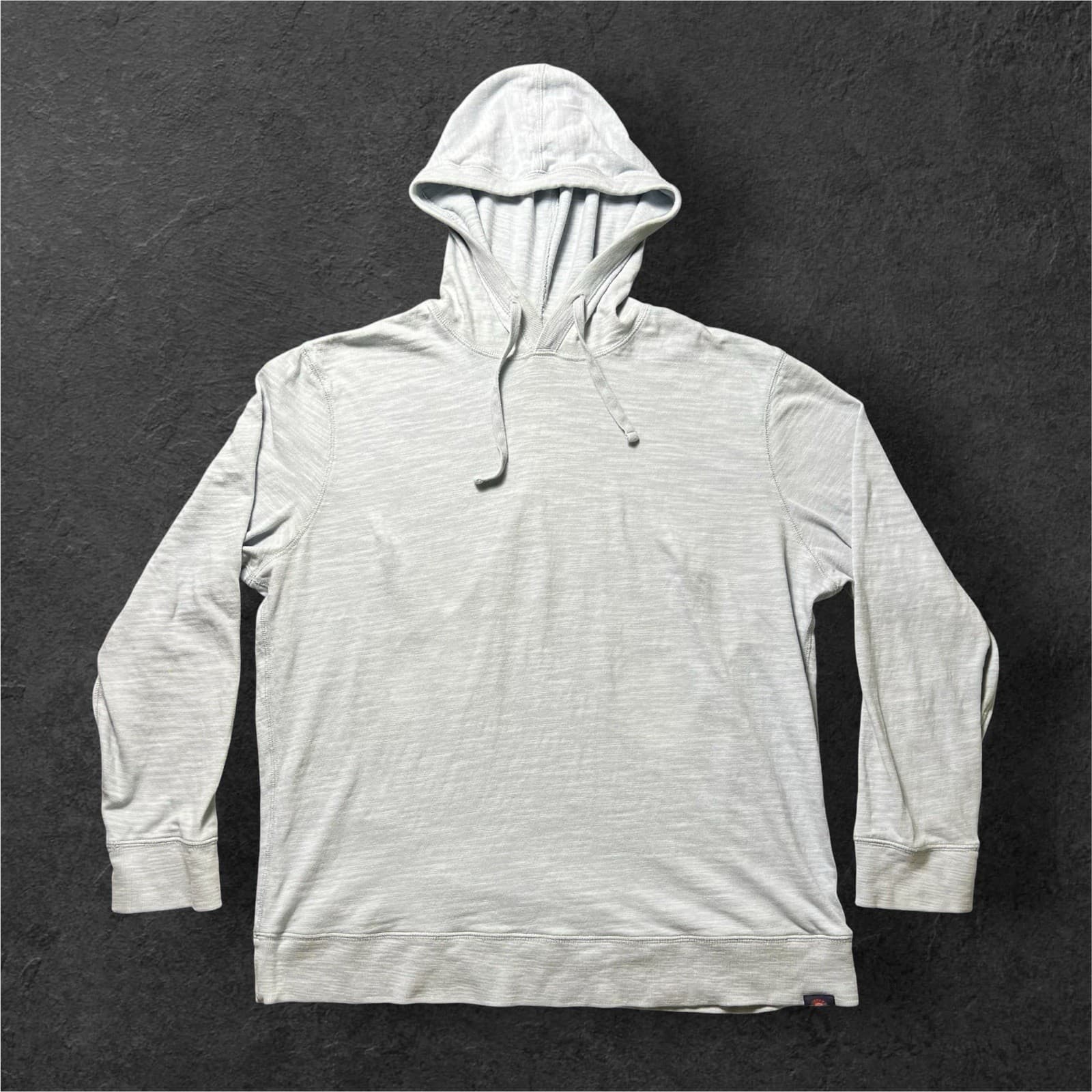 Faherty Sunwashed Hoodie Mens XXL Light Blue Gray Organic Cotton Pullover