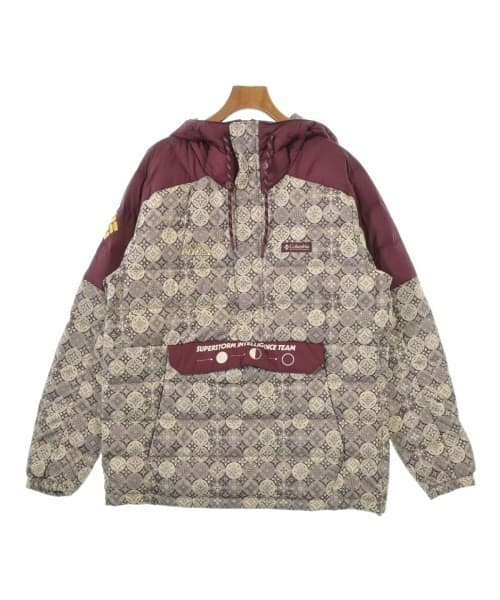 KITH Vintage Down Vest Men's L Red Purple Beige Collab Japan Made Excellent