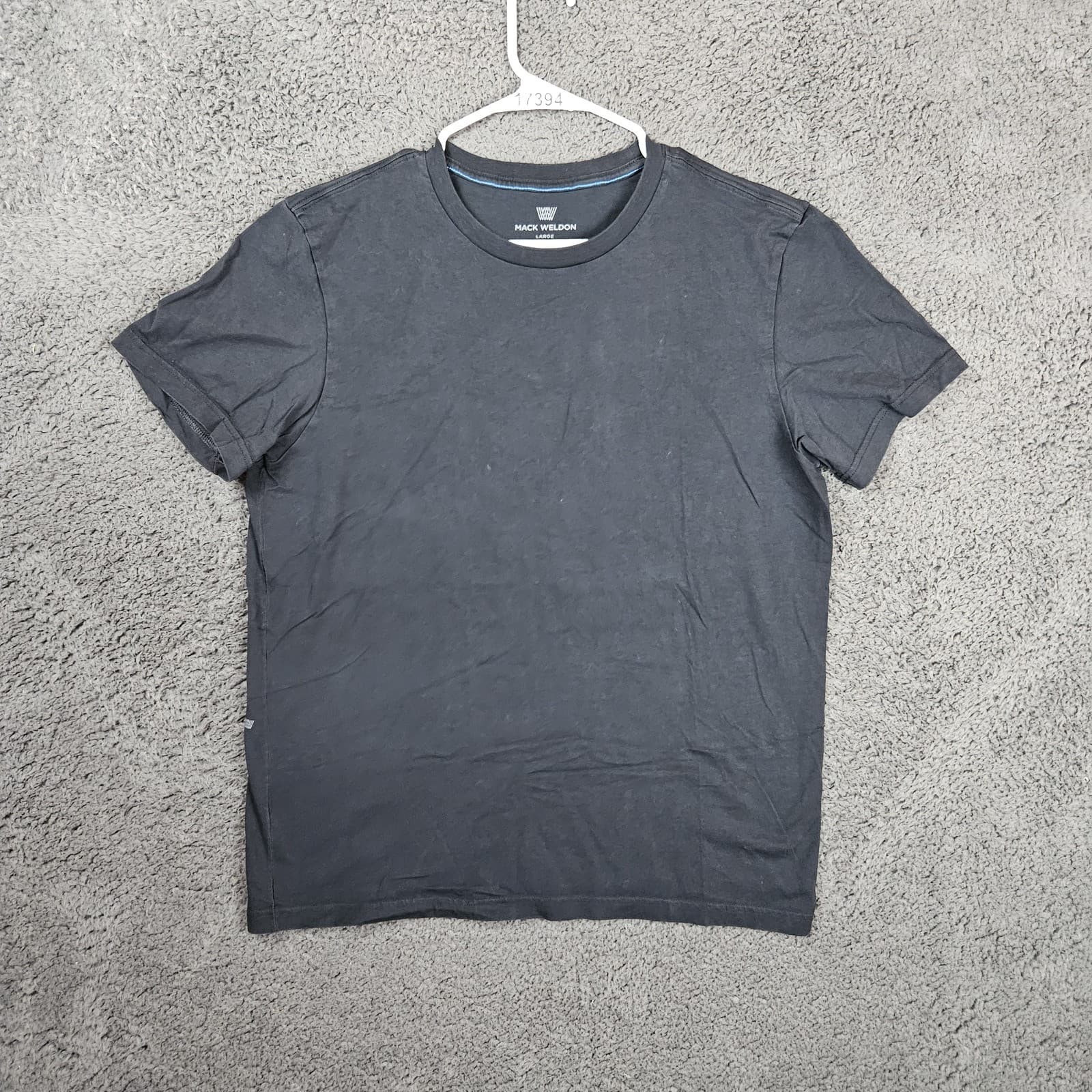 Mack Weldon T-Shirt Mens Medium Pima Cotton Crew Neck Tee Dark Gray Short Sleeve
