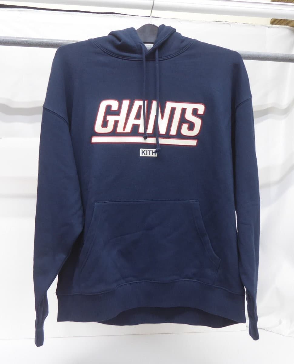 KITH Giants Laurel Hoodie Navy Size L Pre-Owned Logo Streetwear