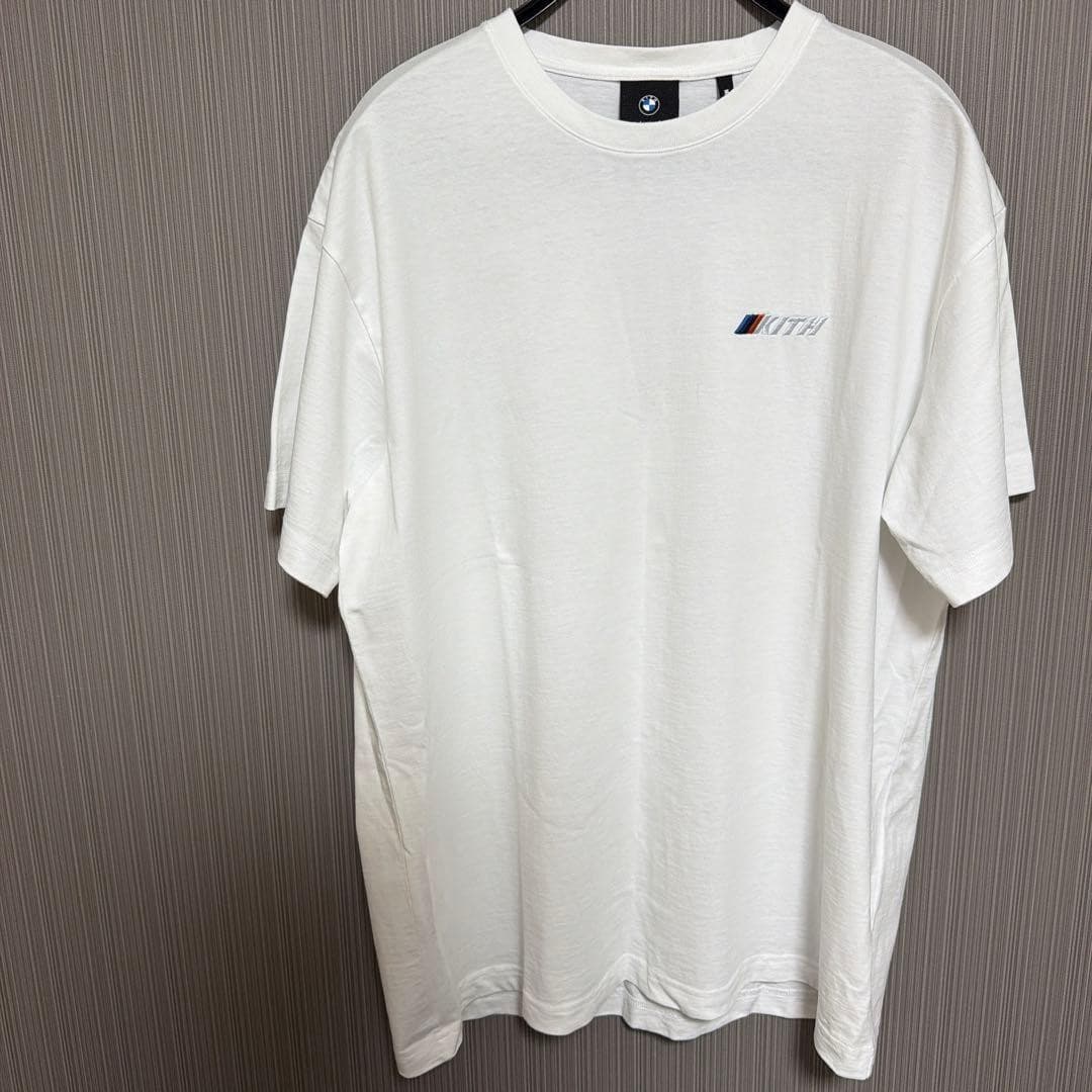 Kith BMW Collab T-Shirt White Embroidered Front Back Print M3 Specs