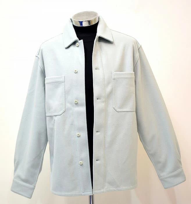 Kith Kiss Felted Jersey Ace Buttondown Shirt Jacket Brine M Felt