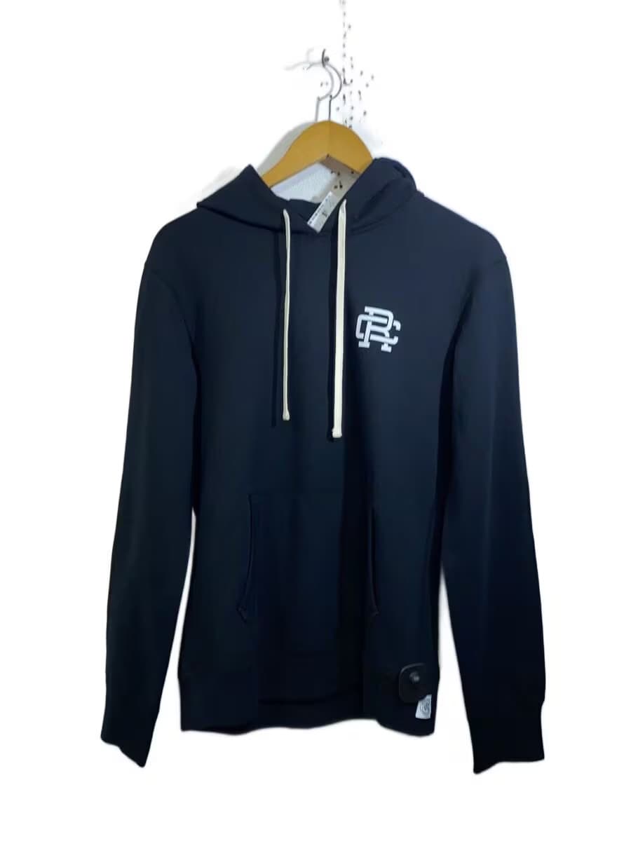REIGNING CHAMP Hoodie, Size S, Cotton, Black, Plain, 21-070-071-0235-3-0