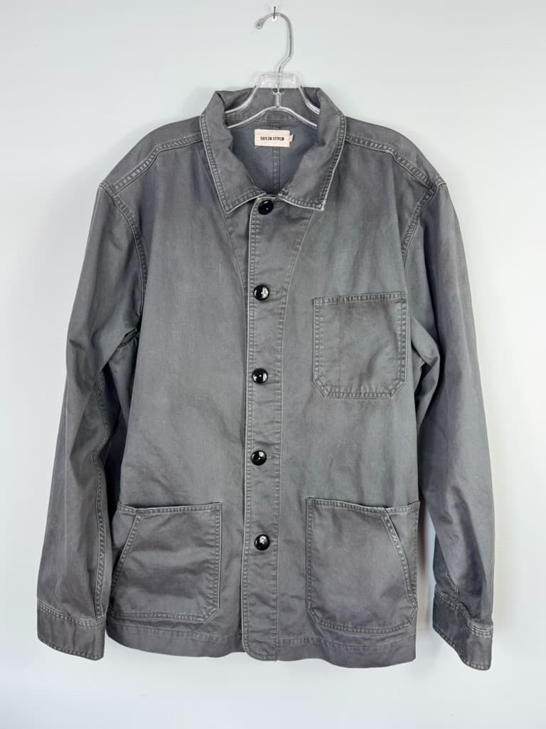Taylor Stitch Ojai French Chore Coat Mens Size 46 XXL Gray Cotton Workwear