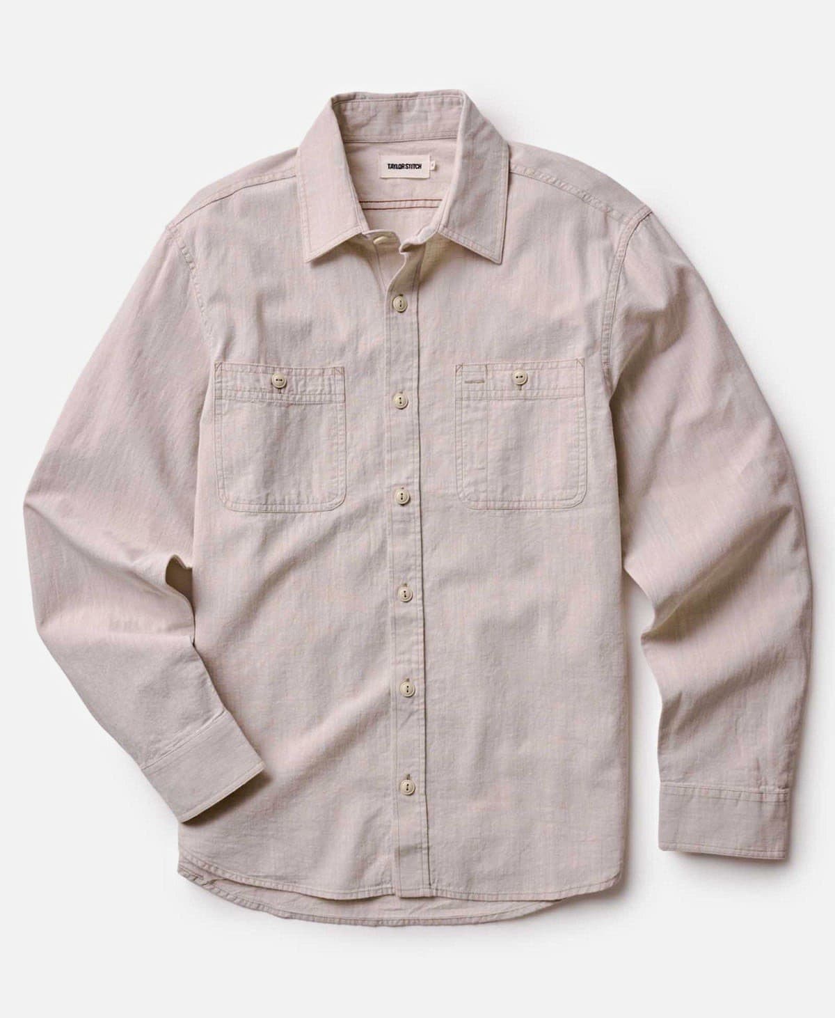 Taylor Stitch Natural Chambray -The Foundry Shirt 38 (Small)