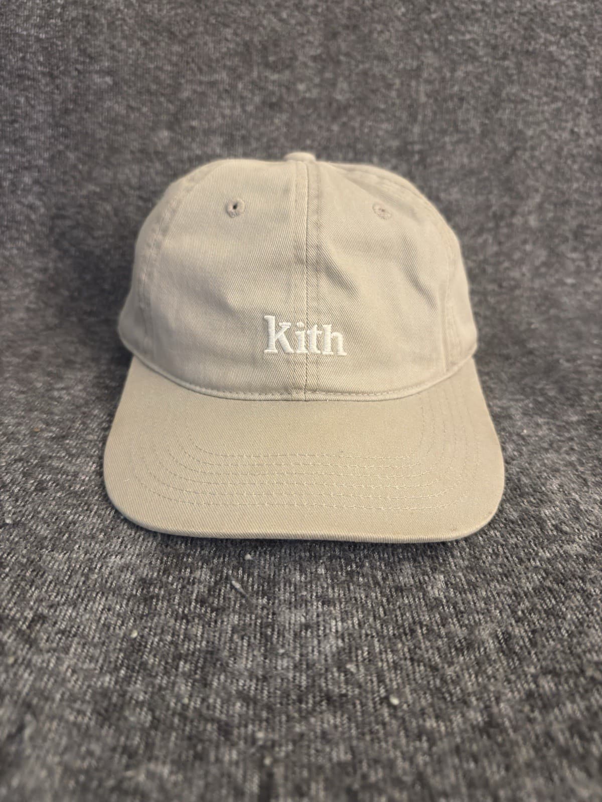 Kith Adjustable Cream Cap Hat 100% Cotton Streetwear
