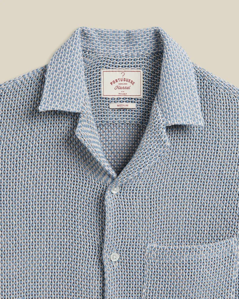 Agora Knit Shirt - Pastel Blue