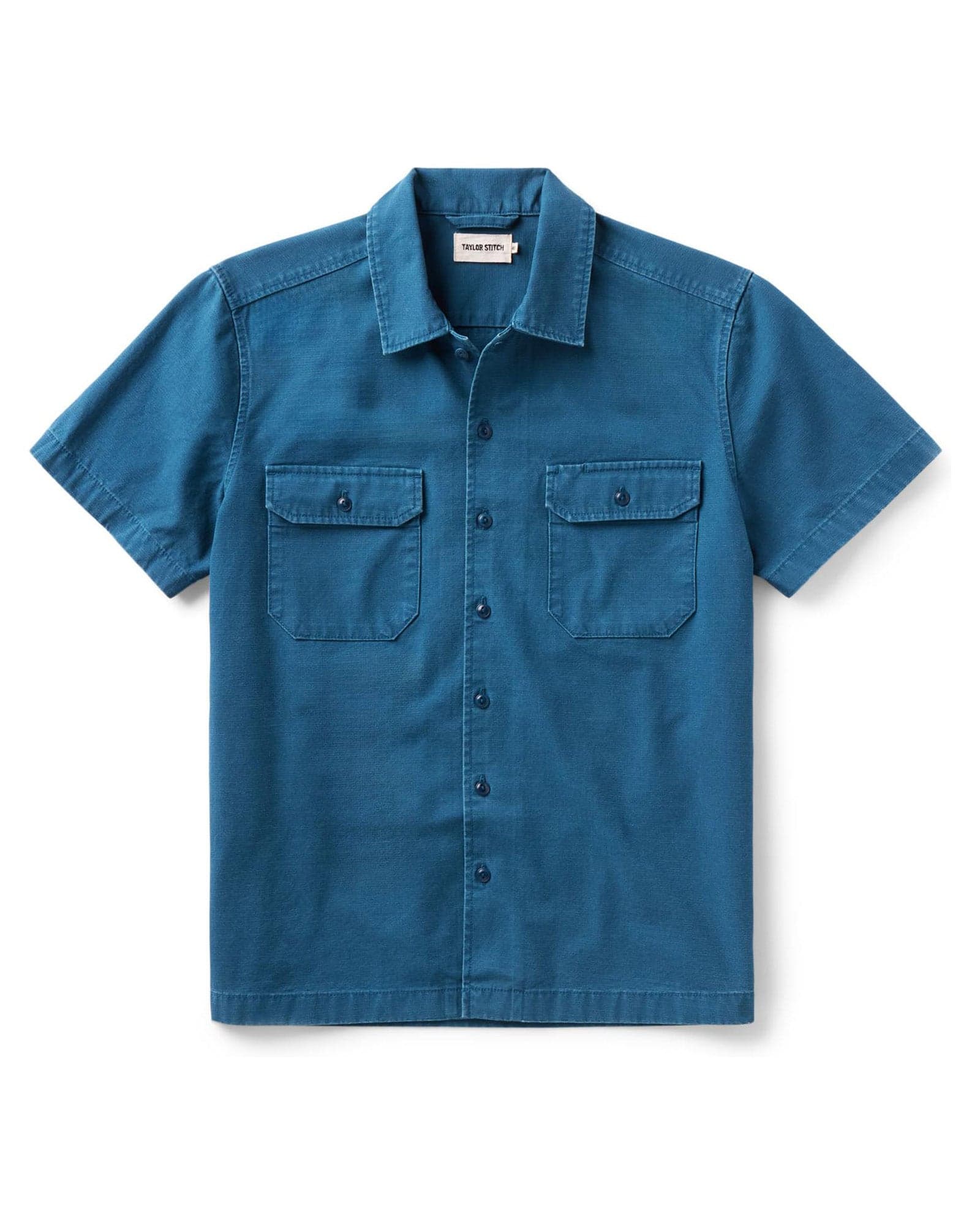 The Short Sleeve Mechanic Shirt in Atlantic Ripstop