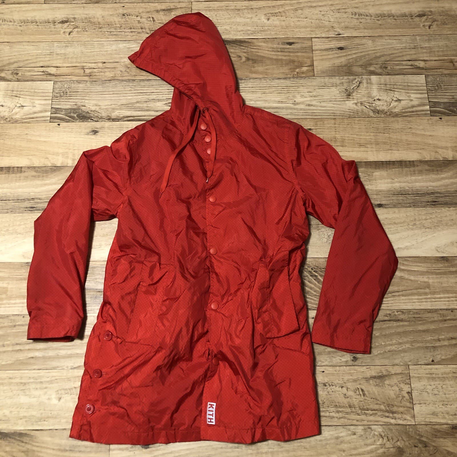 Kith red windbreaker size M